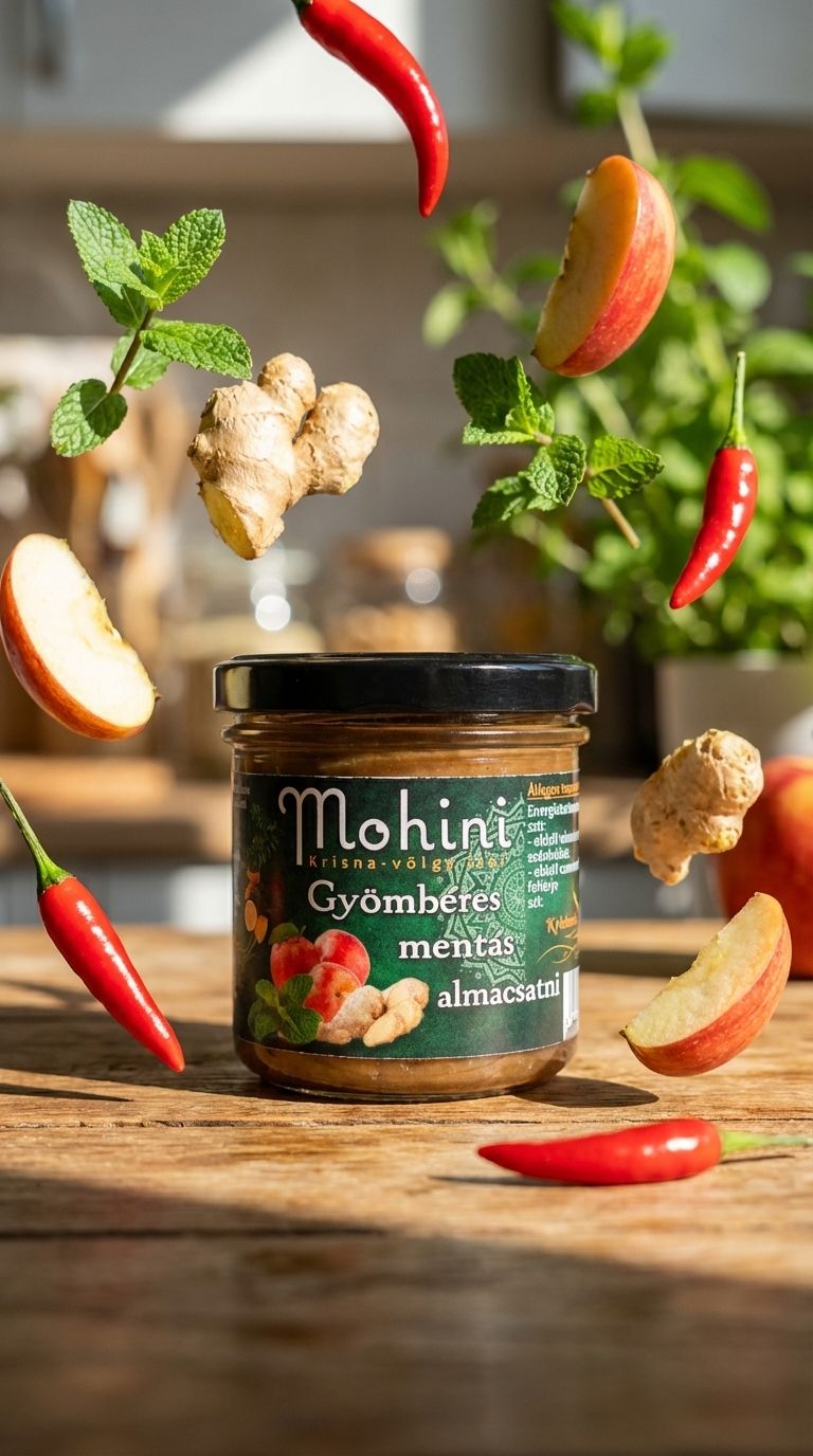 Gyömbéres mentás almacsatni