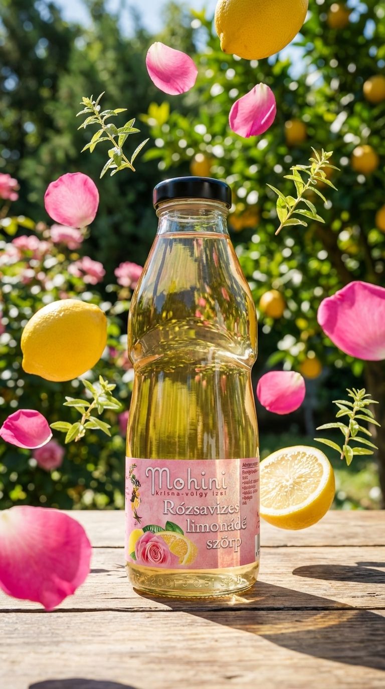 Rózsavizes limonádé szörp