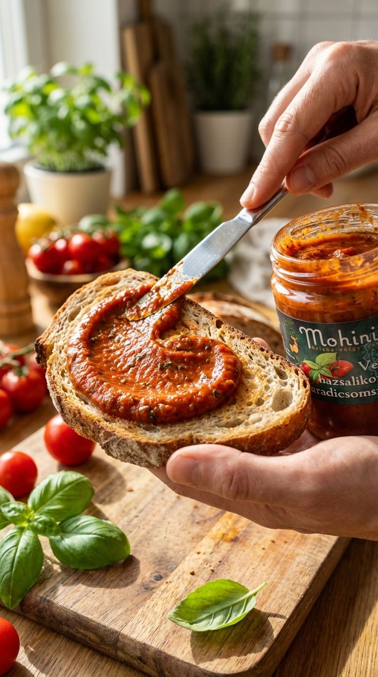 Vegán bazsalikomos paradicsomszósz - Kulináris
